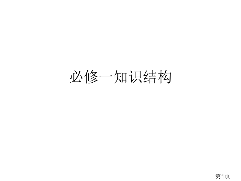 高中地理必修一知识结构图省名师优质课获奖课件市赛课一等奖课件.ppt_第1页