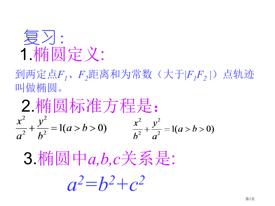 椭圆几何性质优质课市名师优质课比赛一等奖市公开课获奖课件.pptx_第1页