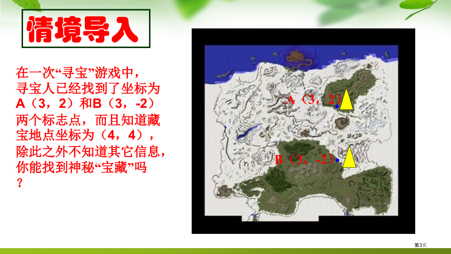 七年级数学上第五章第二节平面直角坐标系教学含素材市公开课一等奖省优质课赛课一等奖课件.pptx_第3页