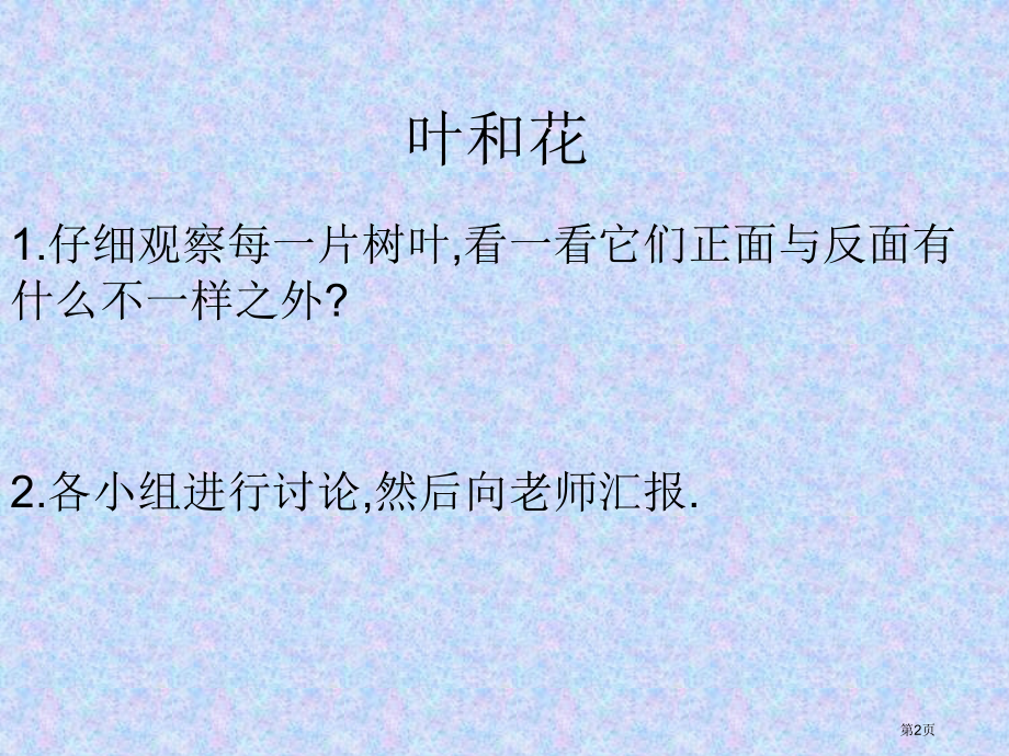 花和叶苏教版小学科学三年级下册市名师优质课比赛一等奖市公开课获奖课件.pptx_第2页