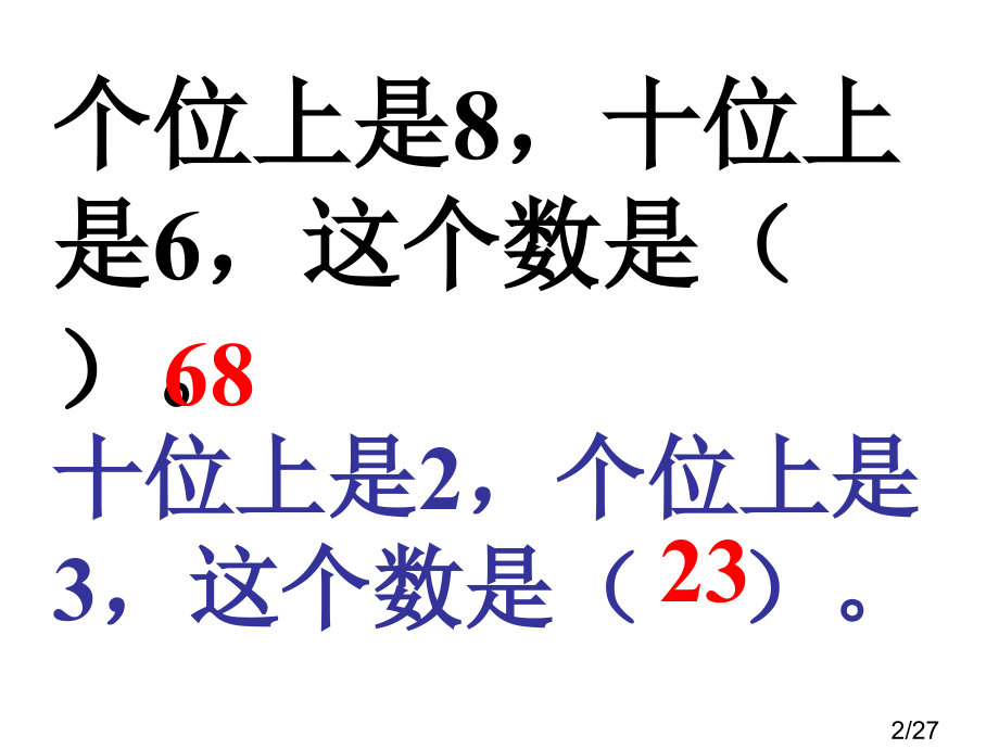 一百以内数的大小比较市公开课获奖课件省名师优质课赛课一等奖课件.ppt_第2页