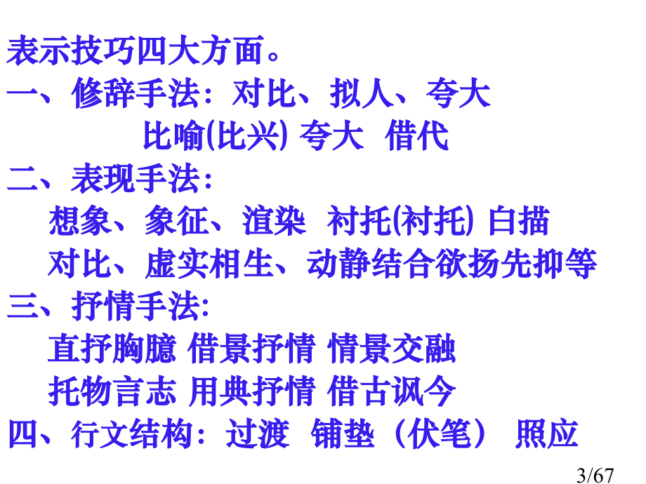 诗歌鉴赏之表达技巧基础知识!ppt课件市公开课一等奖百校联赛优质课金奖名师赛课获奖课件.ppt_第3页