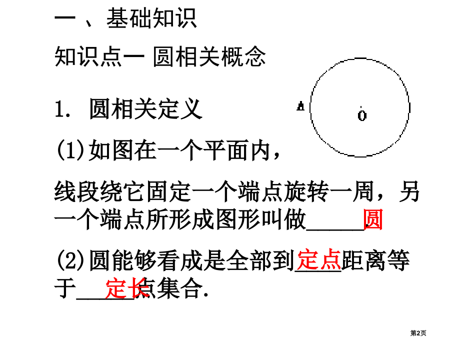 圆复习与小结市名师优质课比赛一等奖市公开课获奖课件.pptx_第2页