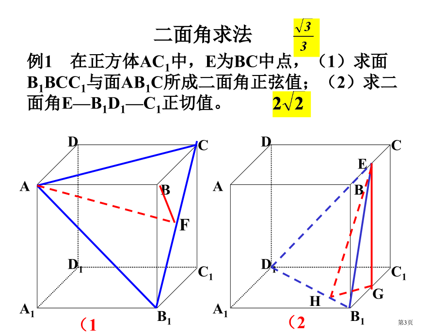 二面角的求法市名师优质课比赛一等奖市公开课获奖课件.pptx_第3页