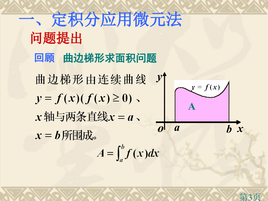 定积分在几何上的应用面积专题名师优质课获奖市赛课一等奖课件.ppt_第3页