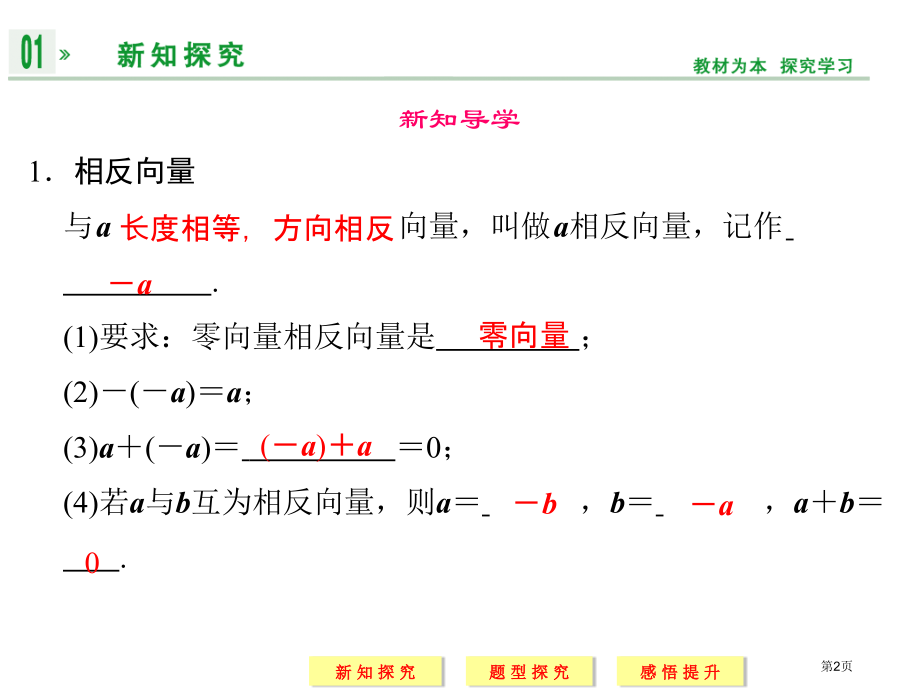 向量减法运算及其几何意义市名师优质课比赛一等奖市公开课获奖课件.pptx_第2页