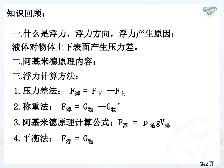 物体的沉浮条件北师大版省名师优质课获奖课件市赛课一等奖课件.ppt_第2页