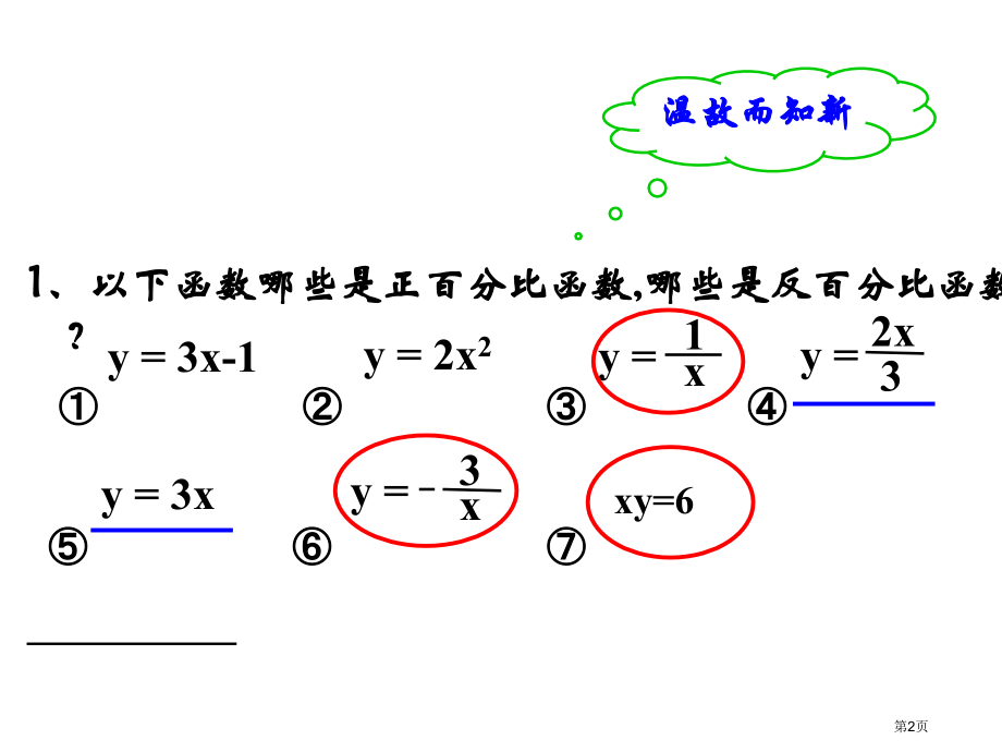 反比例函数的图象与性质PPT优质教学课件市名师优质课比赛一等奖市公开课获奖课件.pptx_第2页