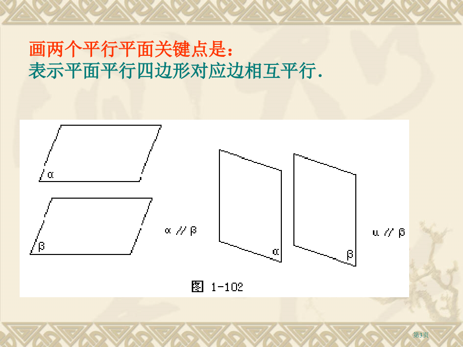 两个平面平行的判定和性质市名师优质课比赛一等奖市公开课获奖课件.pptx_第3页