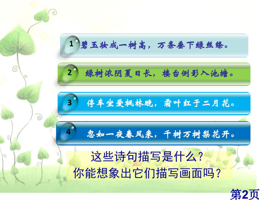 二年级美术下册-《认识身边的树》PPT名师优质课获奖市赛课一等奖课件.ppt_第2页