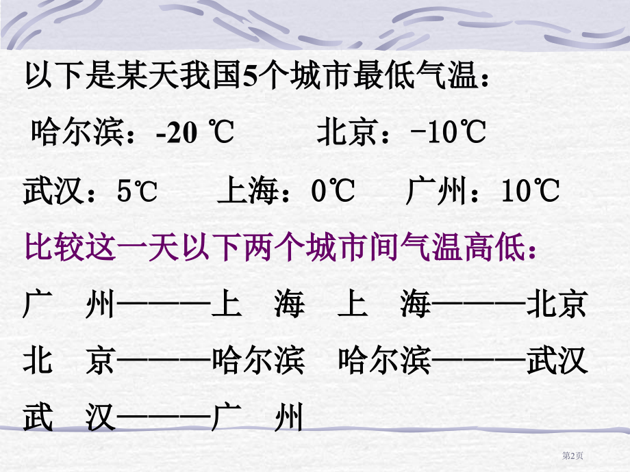 有理数大小的比较市名师优质课比赛一等奖市公开课获奖课件.pptx_第2页