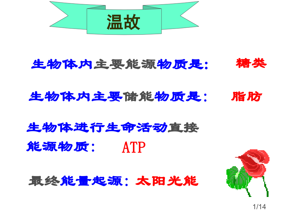 生物体内的主要能源物质是市公开课获奖课件省名师优质课赛课一等奖课件.ppt_第1页