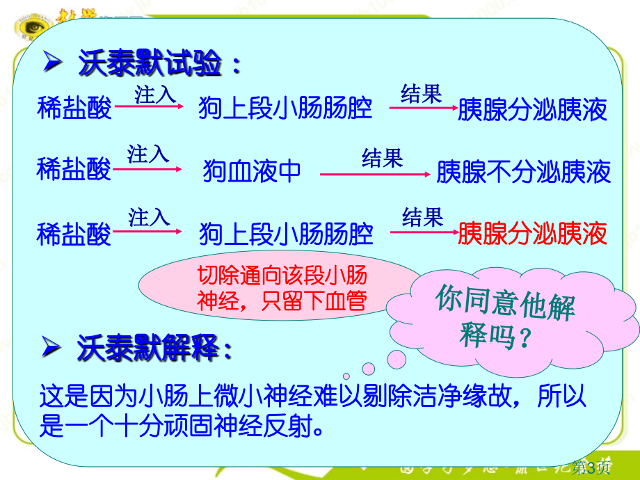 生物2.2《通过激素的调节》(新人教版必修3)省名师优质课赛课获奖课件市赛课一等奖课件.ppt_第3页