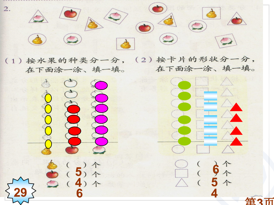 新人教版一年级下册分类与整理练习七省名师优质课赛课获奖课件市赛课一等奖课件.ppt_第3页