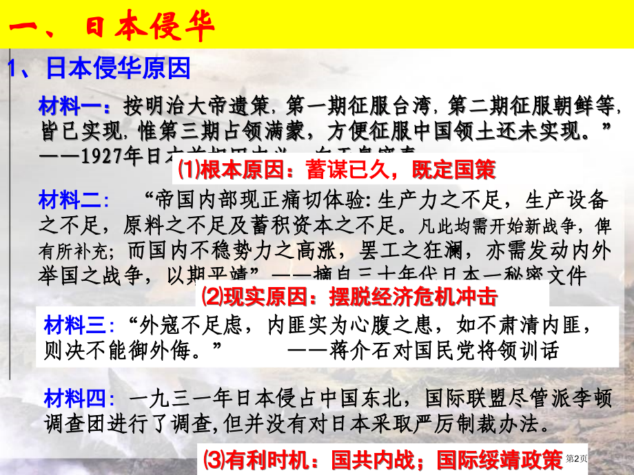 高中历史必修一2.3伟大的抗日战争市公开课一等奖省优质课赛课一等奖课件.pptx_第2页