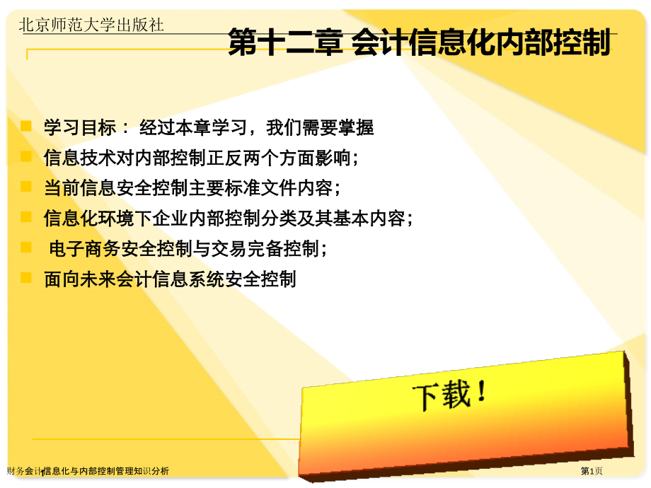 财务会计信息化与内部控制管理知识分析.pptx_第1页