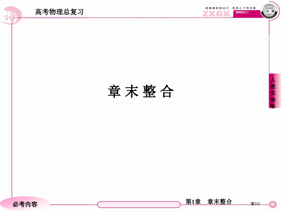 高考物理总复习·人教实验版第一章章末整合市公开课一等奖省优质课赛课一等奖课件.pptx_第3页