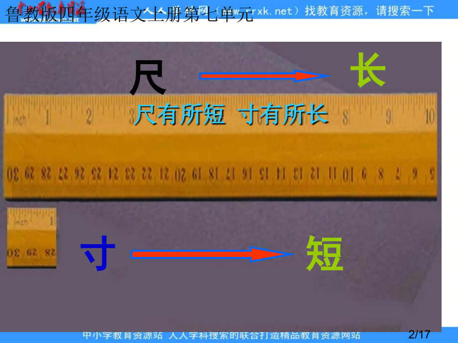 鲁教版四年级上册尺有所短寸有所长1省名师优质课赛课获奖课件市赛课一等奖课件.ppt_第2页