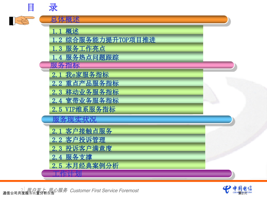 通信公司月度服务质量分析报告.pptx_第2页