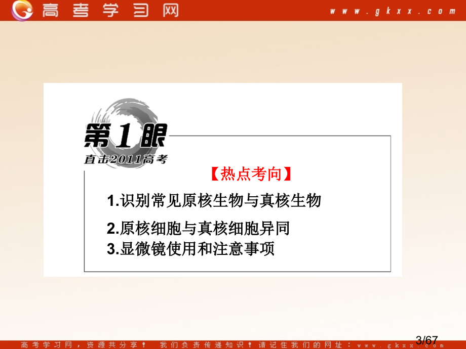 年高考生物一轮复习同步课件必修1第1章走近细胞市公开课获奖课件省名师优质课赛课一等奖课件.ppt_第3页