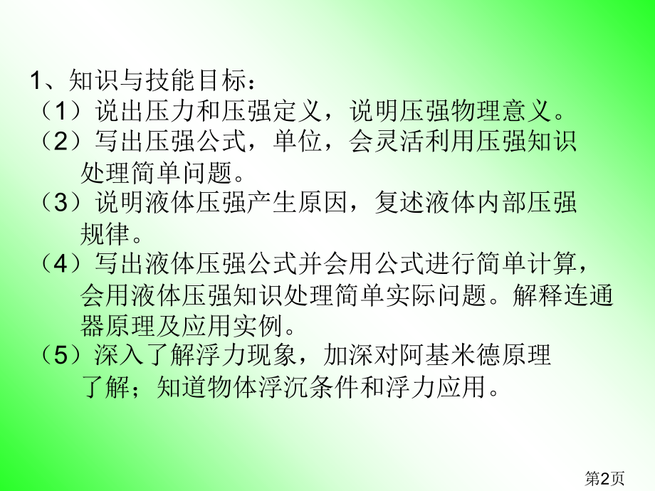 中考物理总复习(5)--压强和浮力省名师优质课赛课获奖课件市赛课一等奖课件.ppt_第2页