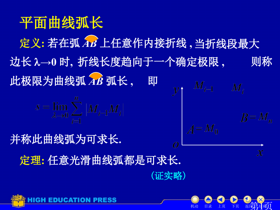 6定积分求曲线的弧长名师优质课获奖市赛课一等奖课件.ppt_第1页