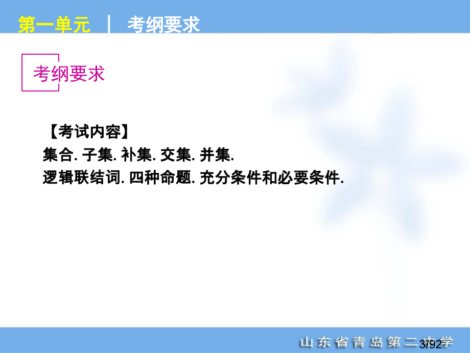 年高考专题复习第单元集合与简易逻辑数学大纲文科ppt市公开课获奖课件省名师优质课赛课一等奖课件.ppt_第3页