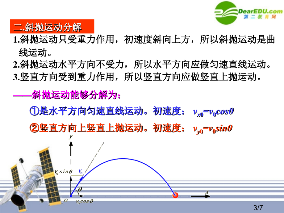 高中物理-13研究斜抛运动-沪科版必修2省名师优质课赛课获奖课件市赛课一等奖课件.ppt_第3页