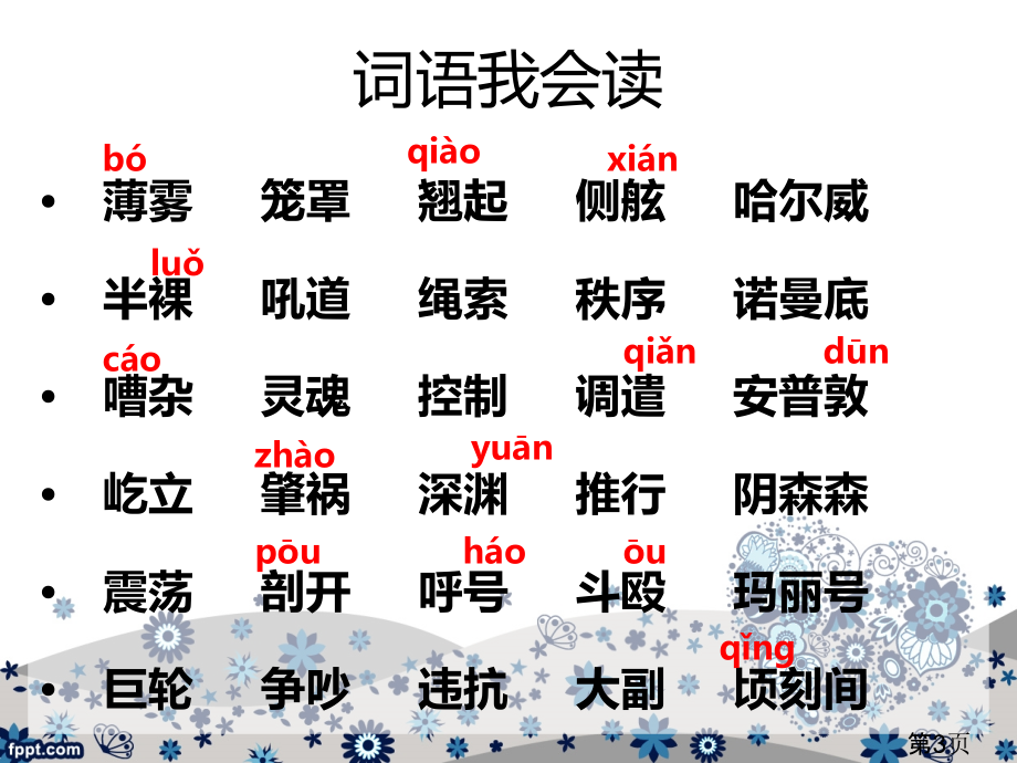 语文S版六年级下册19船长省名师优质课赛课获奖课件市赛课一等奖课件.ppt_第3页