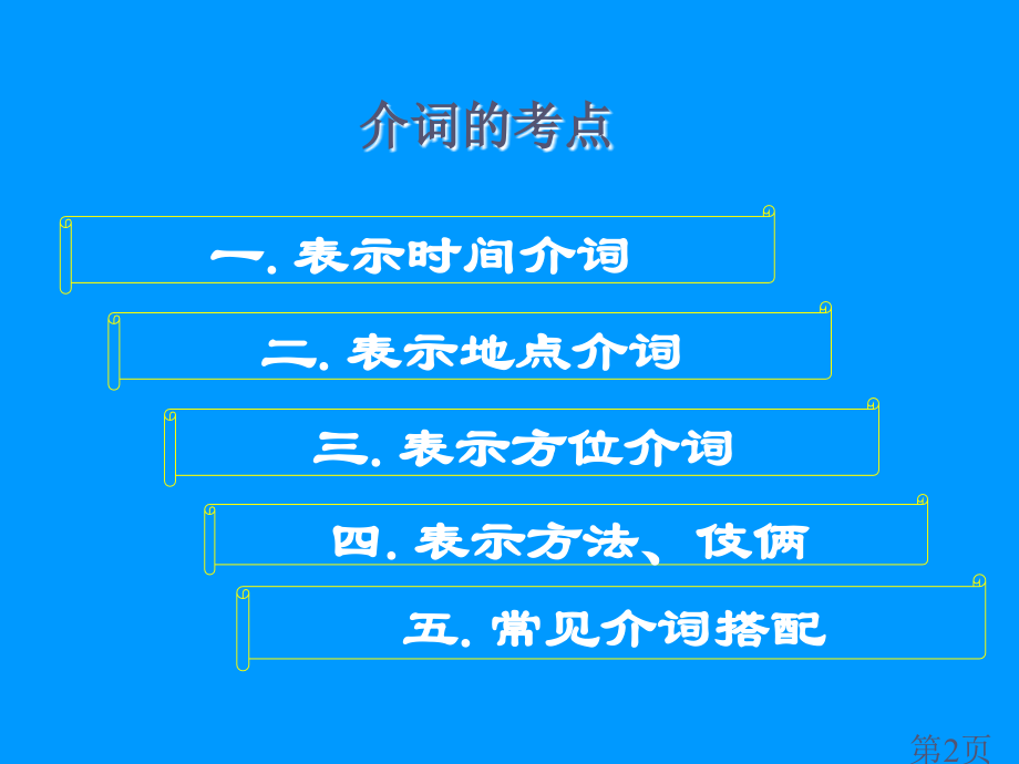 5.介词-中考英语专题复习省名师优质课赛课获奖课件市赛课一等奖课件.ppt_第2页