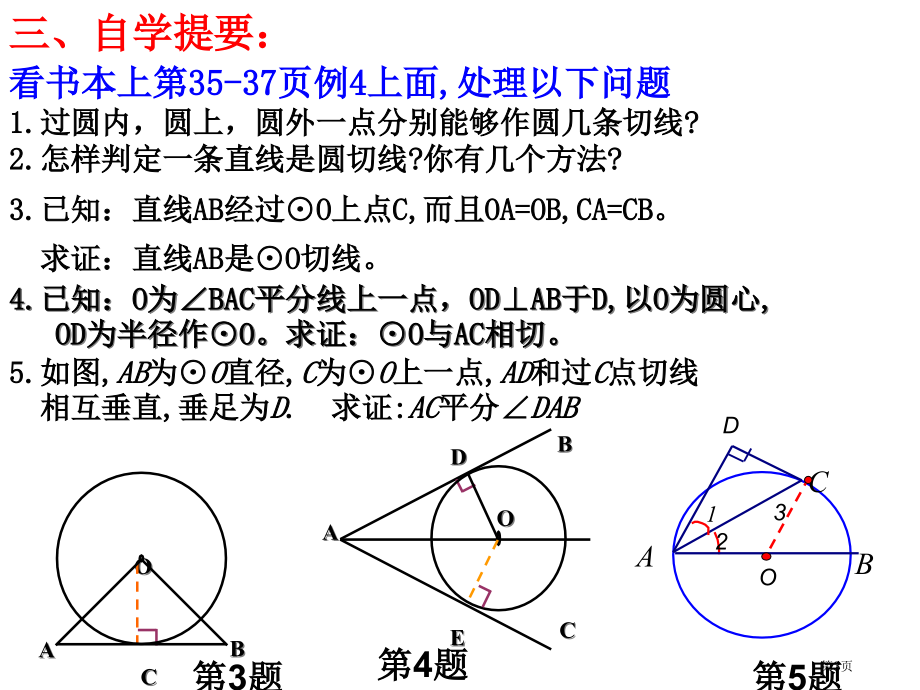 沪科版九年级数学下册切线的判定ppt市名师优质课比赛一等奖市公开课获奖课件.pptx_第3页