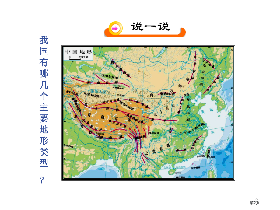 八年级地理上册第二章中国的自然环境第一节地形和地势市公开课一等奖省优质课赛课一等奖课件.pptx_第2页