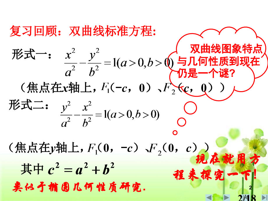 双曲线的简单几何性质优质课件(一)省名师优质课赛课获奖课件市赛课百校联赛优质课一等奖课件.ppt_第2页