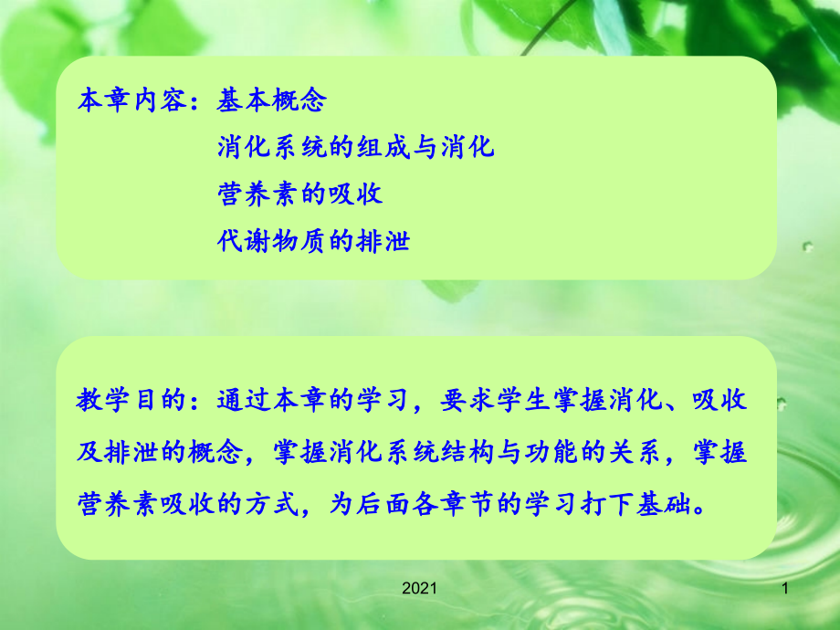 消化吸收与排泄PPT课件.ppt_第1页