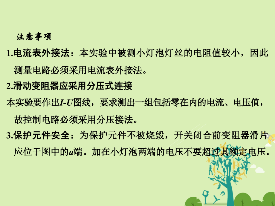 浙江鸭高考物理总复习恒定电流实验九测绘小灯泡伏安特性曲线.pptx_第3页