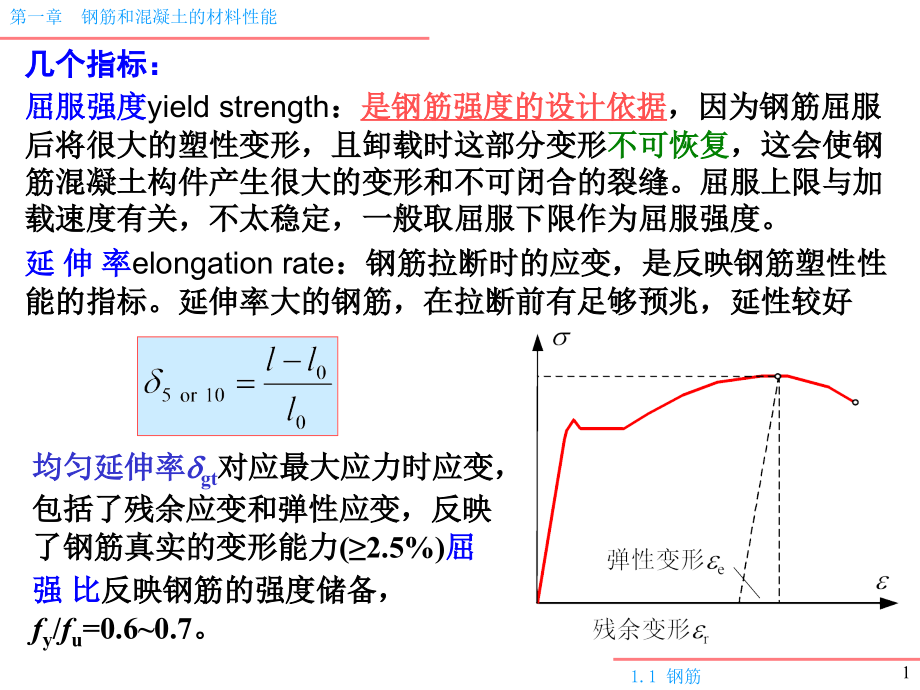 钢筋和混凝土材料的力学性能课件.pptx_第1页