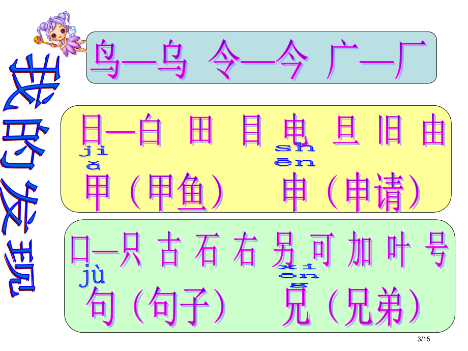 人教版一年级语文下册语文园地六PPT市名师优质课赛课一等奖市公开课获奖课件.pptx_第3页