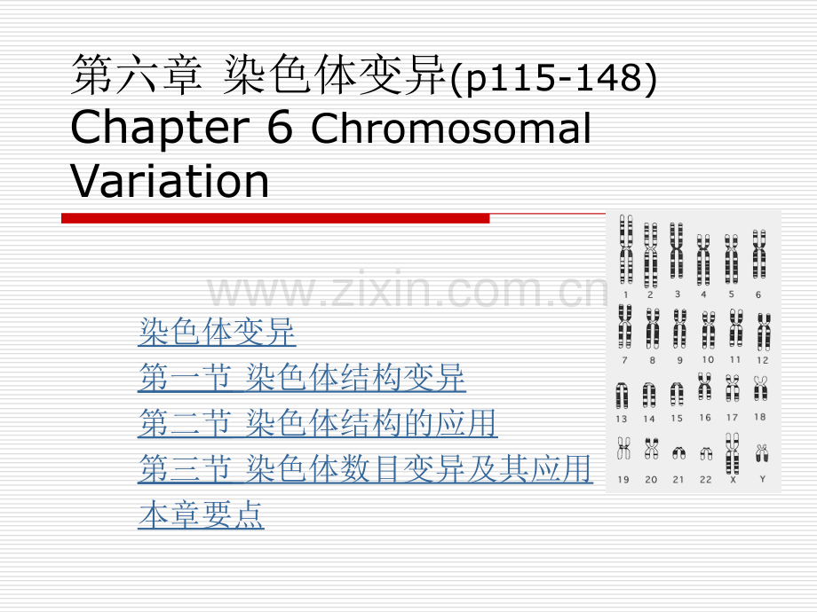 遗传学第六章染色体变异教学教材.ppt_第1页