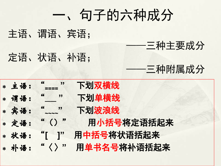 语文句子成分分析终结版90613上课讲义.ppt_第2页