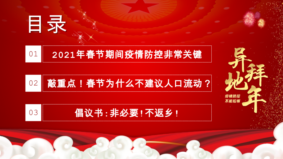 某公司春节防疫方案-春节假期非必要不返乡倡议书图文解读-课件.pptx_第2页