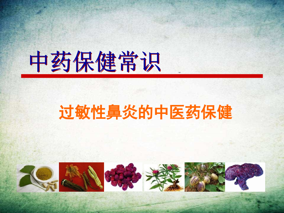 中医药与健康过敏性鼻炎-.ppt_第1页