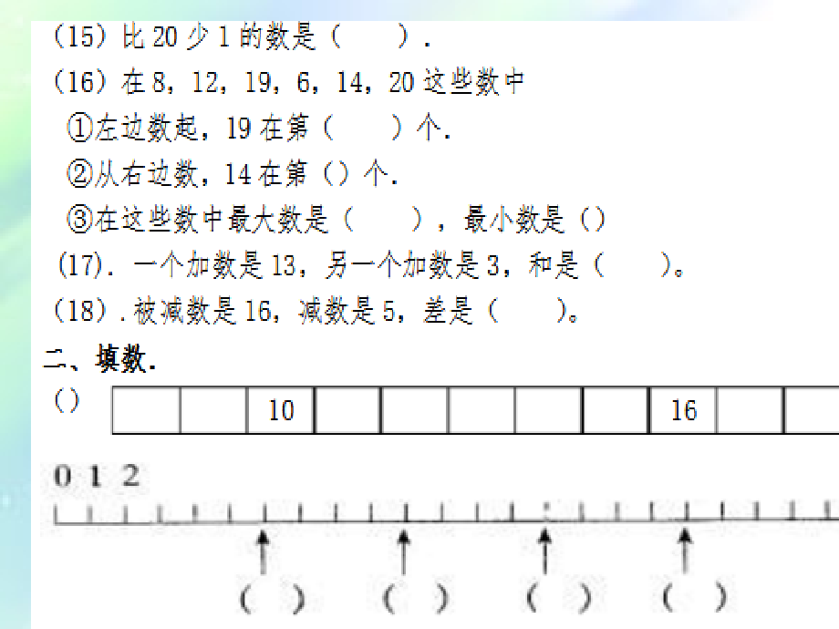 一年级数学上册复习要点.ppt_第2页