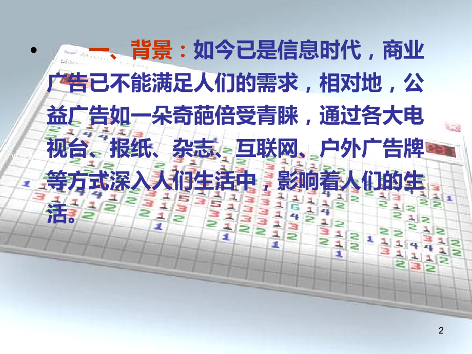 关于公益广告的调查和研究.ppt_第2页