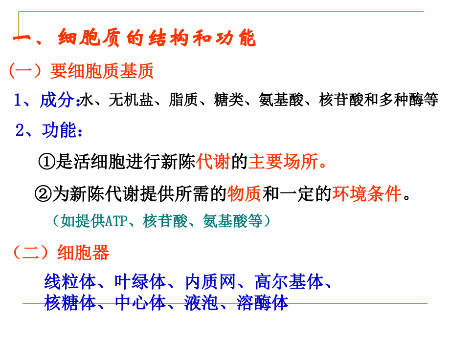 细胞器—系统内的分工合作课程.ppt_第3页