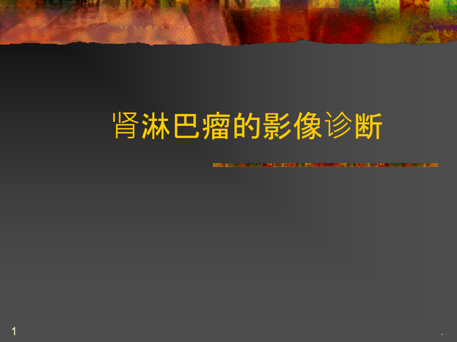 肾淋巴瘤的影像诊断ppt课件.ppt_第1页