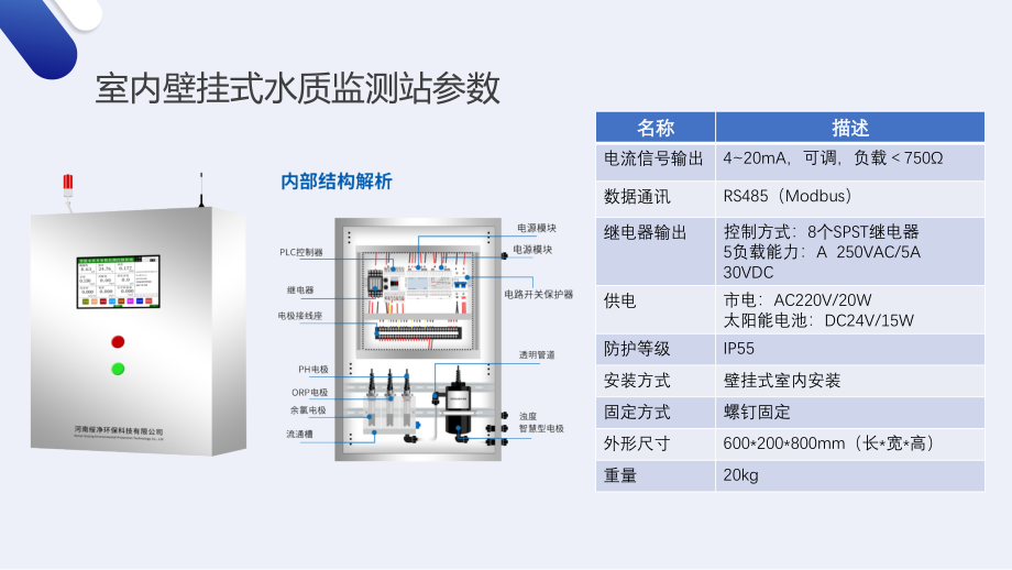 SJ-9F室内壁挂式水质监测站流通式.pptx_第3页