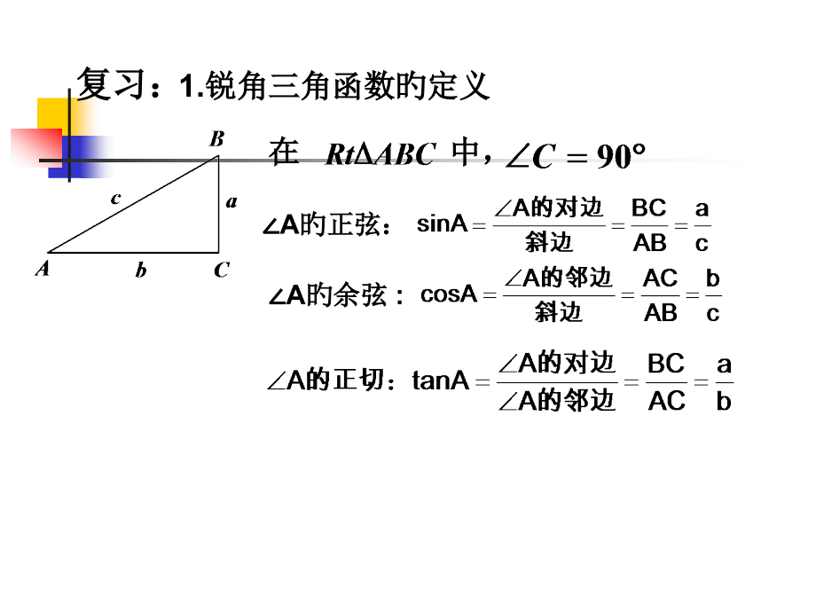 锐角三角函数特殊值公开课一等奖市赛课获奖课件.pptx_第2页