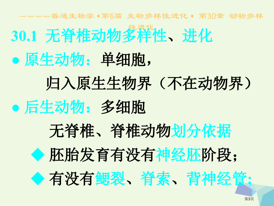 高中生物生物多样性的进化30动物多样性进化省公开课一等奖新名师优质课获奖课件.pptx_第3页