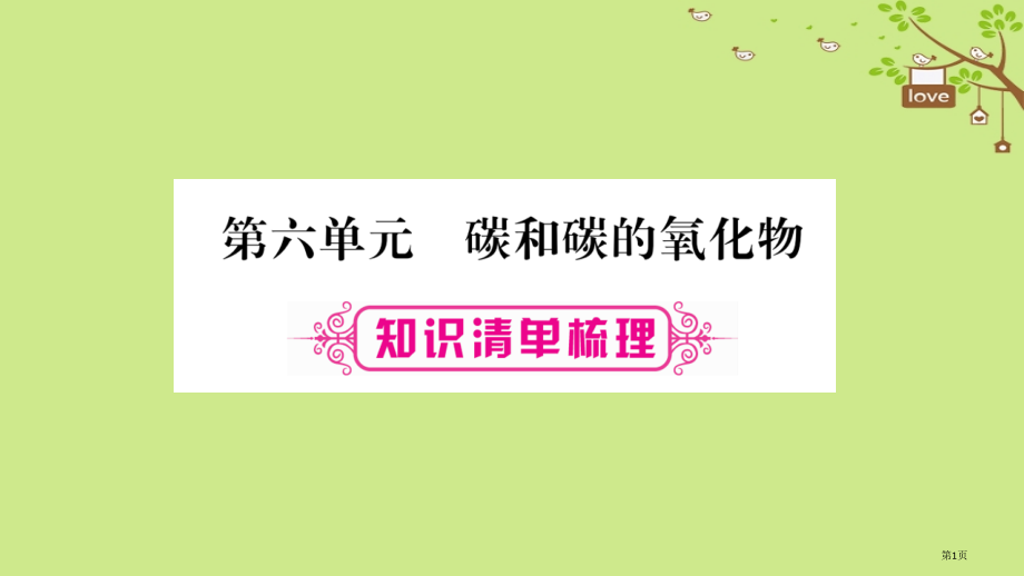 中考化学复习教材系统复习第6单元碳和碳的氧化物市赛课公开课一等奖省名师优质课获奖课件.pptx_第1页