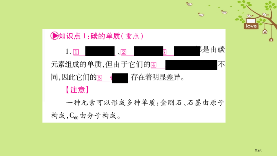 中考化学复习教材系统复习第6单元碳和碳的氧化物市赛课公开课一等奖省名师优质课获奖课件.pptx_第2页